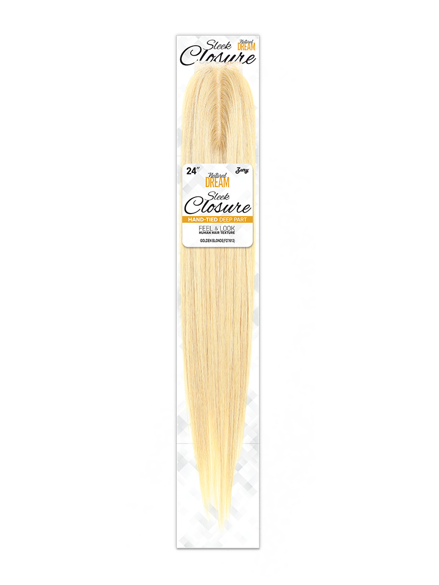 23 ブラウンとエクリュ NATURAL-DREAM-SLEEK-CLOSURE-